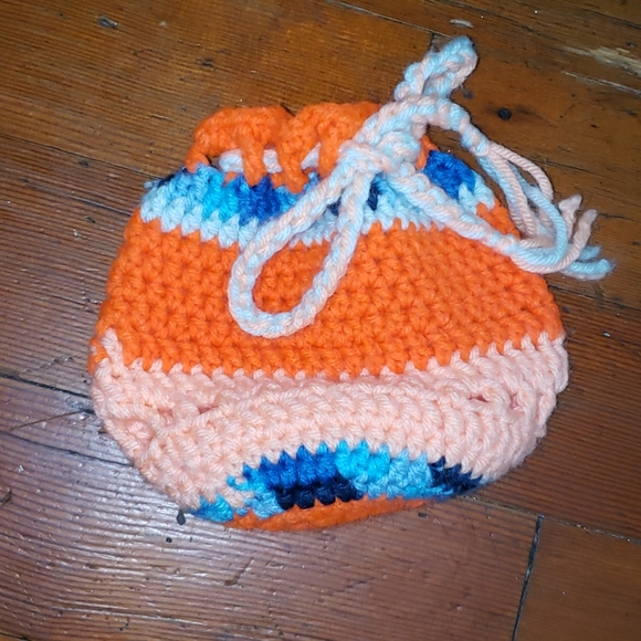 🧶 Drawstring backpack w/ free matching pouch - Picture 5 of 6